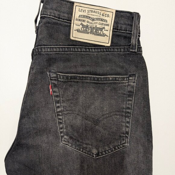 LEVI's Black "White Label" 501 PREMIUM Men's Jeans 30x30 (good distressed) - Picture 5 of 8